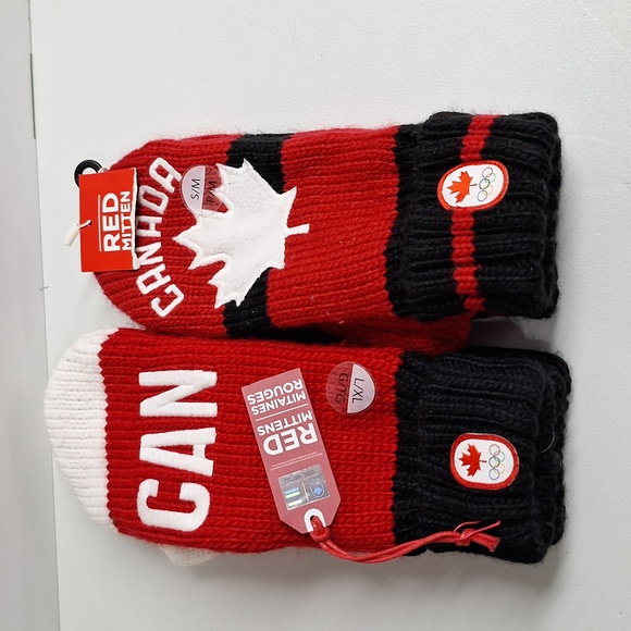 Accessories - Adult Hudson Bay Red mittens 1 pair XL 1 pair Small